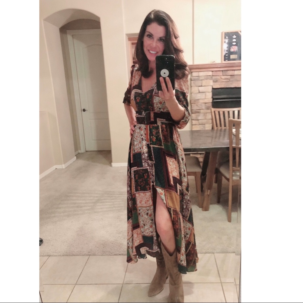 Boho patchwork dress - Picture 2 of 2